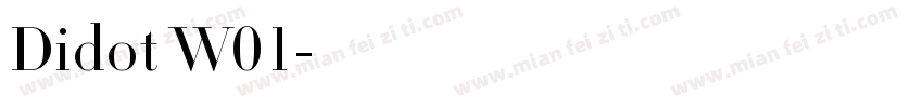 Didot W01字体转换